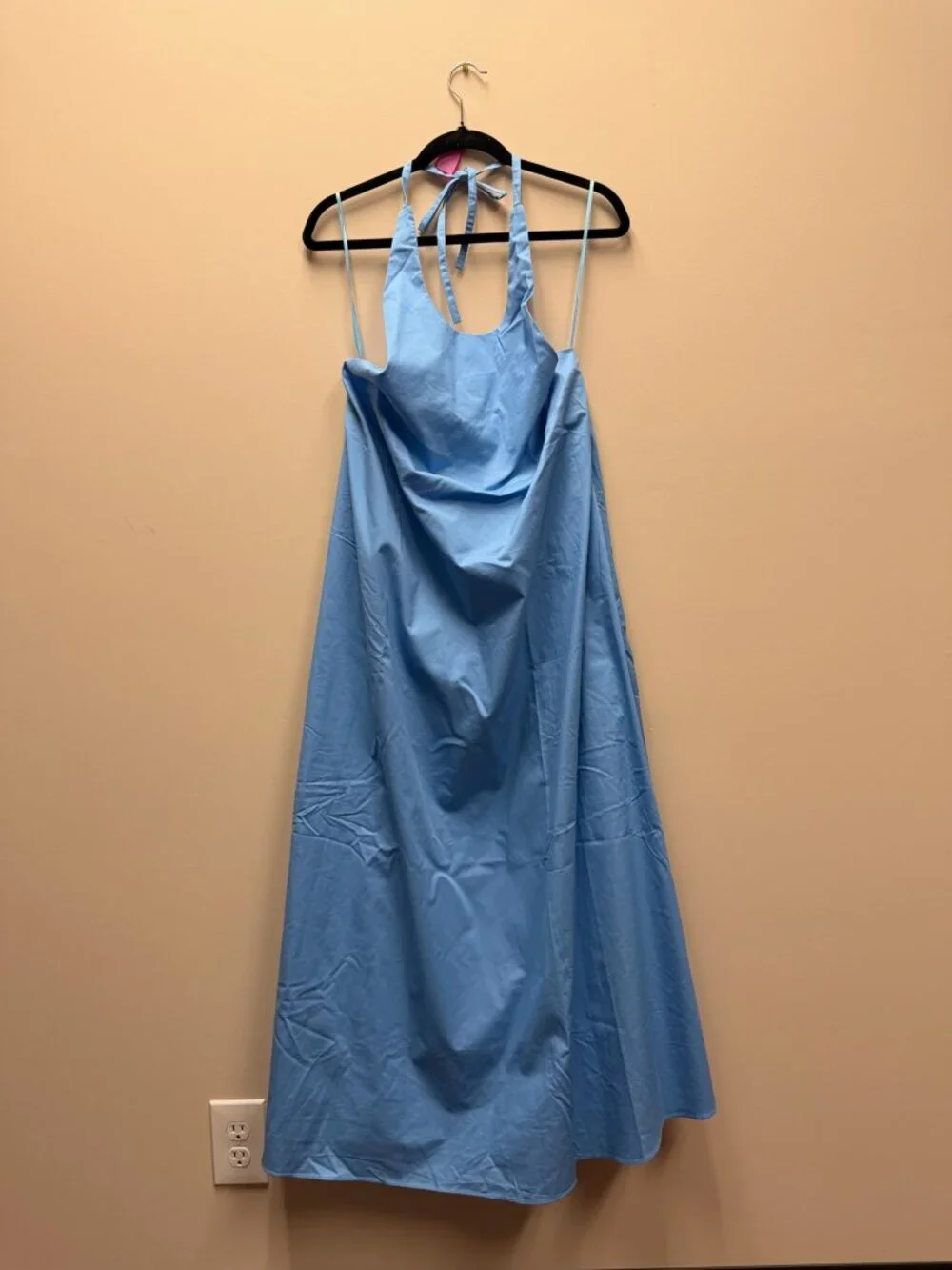 POMANDER PLACE Breakers Blue Lyle Halter Dress Sz XL NWT Retail $298 Tuckernuck